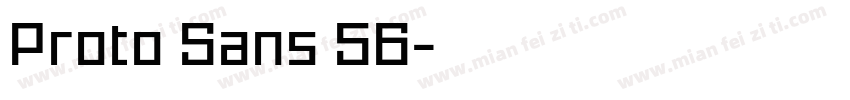 Proto Sans 56字体转换